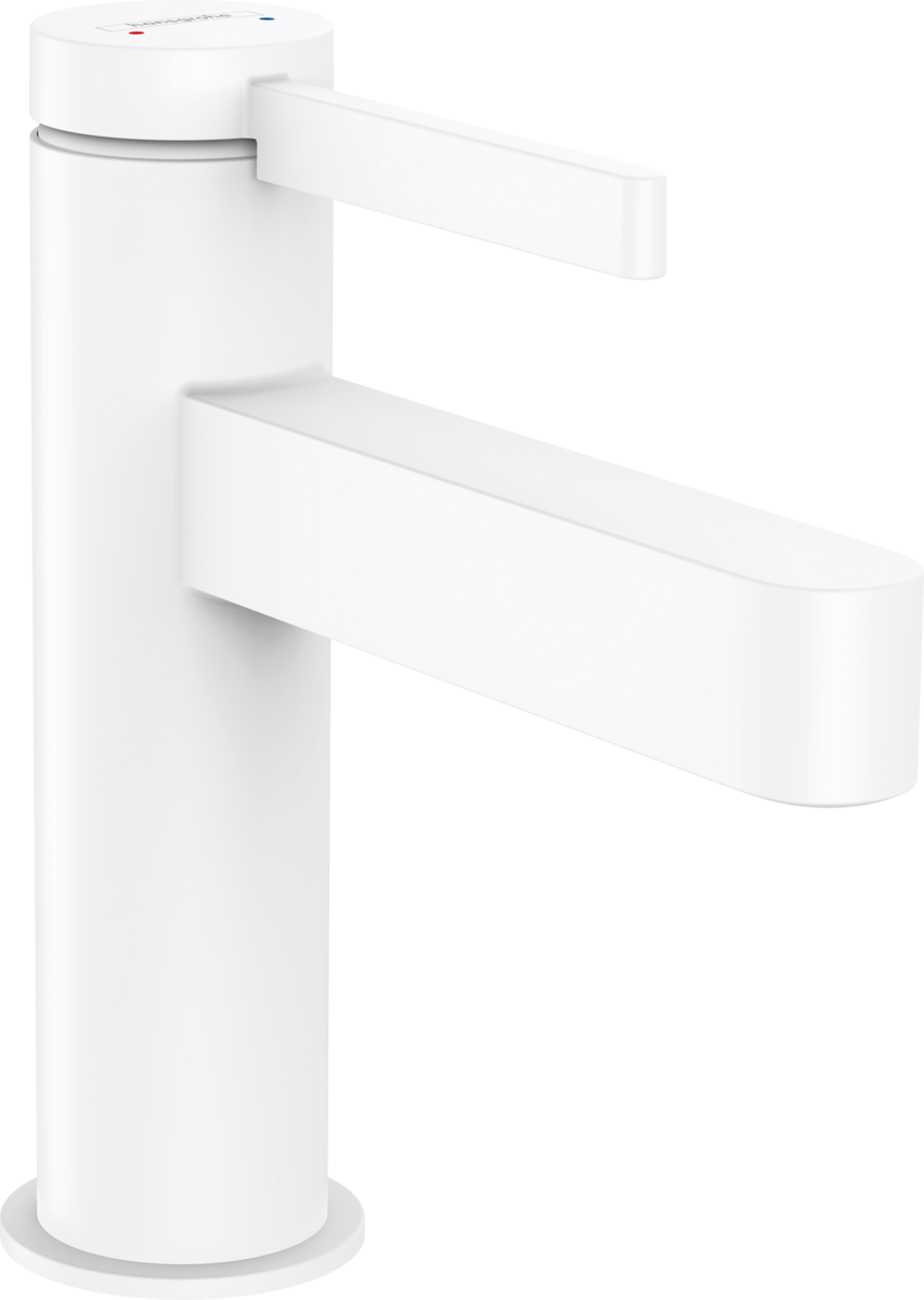 HANSGROHE Finoris Páková umyvadlová baterie 100 s odtokovou soupravou Push-Open #76010700 - matná bílá
