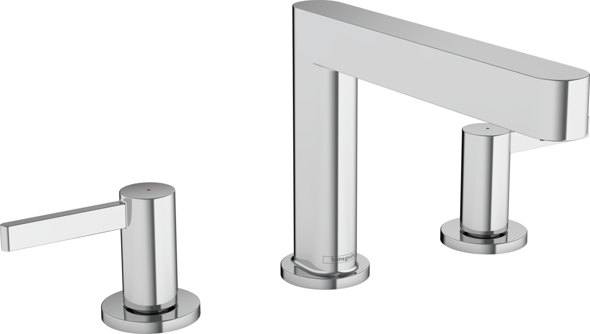 HANSGROHE Finoris 3-otvorová umyvadlová baterie110 s výpustí Push-Open #76033000 - chrom