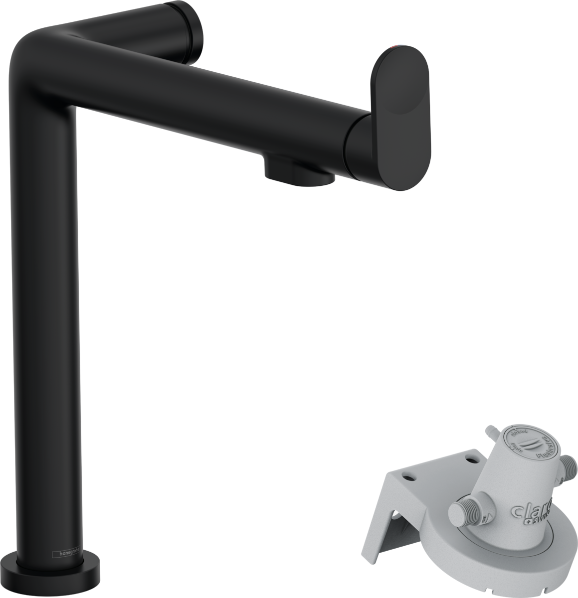 HANSGROHE Aqittura M91 FilterSystem 240, 1jet #76804670 - matná černá