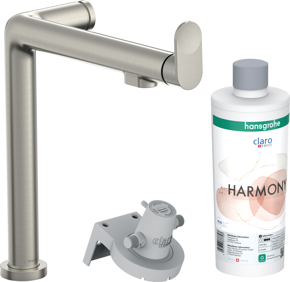 HANSGROHE Aqittura M91 FilterSystem 240, 1jet, startovací sada #76802800 - nerezová ocel