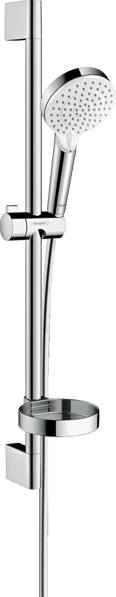 Obrázek HANSGROHE Crometta sprchová sada Vario se sprchovou tyčí 65 cm a miskou na mýdlo #26553400 - bílá/chrom