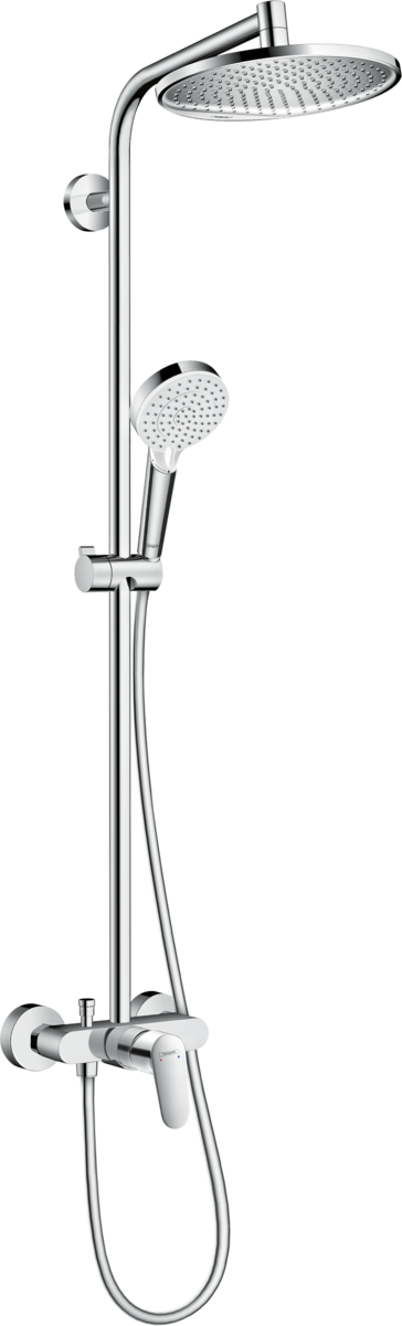 Зображення з  HANSGROHE Crometta S Showerpipe 240 1jet s pákovou baterií #27269000 - chrom