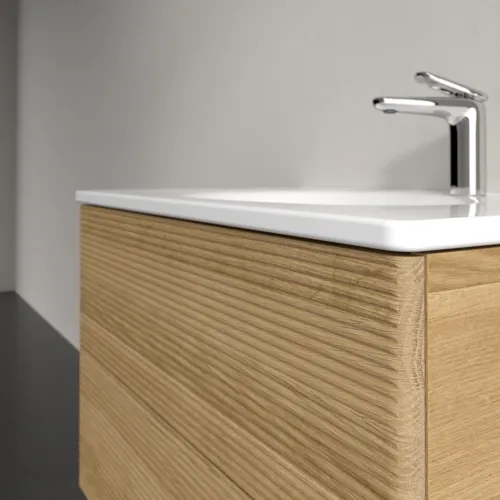 VILLEROY BOCH Toaletní skříňka Antao, 2 výsuvy, 788 x 504 x 496 mm, přední část s konstrukcí, medový dub #K04100HN, obrázek 5