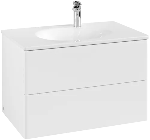 VILLEROY BOCH Toaletní skříňka Antao, 2 výsuvy, 788 x 504 x 496 mm, přední strana bez konstrukce, bílý matný lak #K04000MT