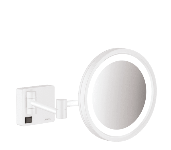 Obrázek HANSGROHE AddStoris kosmetické zrcadlo nástěnné s LED osvětlením #41790700 - bílá mat