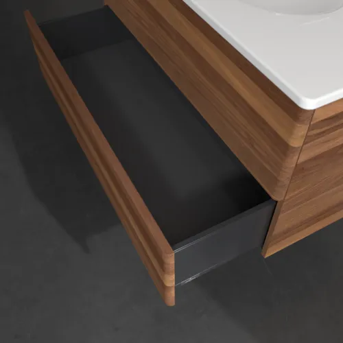 VILLEROY BOCH Toaletní skříňka Antao, 2 výsuvy, 988 x 504 x 496 mm, přední strana bez konstrukce, teplý ořech #K05000HM, obrázek 6