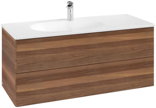 VILLEROY BOCH Toaletní skříňka Antao, 2 výsuvy, 1188 x 504 x 492 mm, přední strana bez konstrukce, teplý ořech #K06000HM