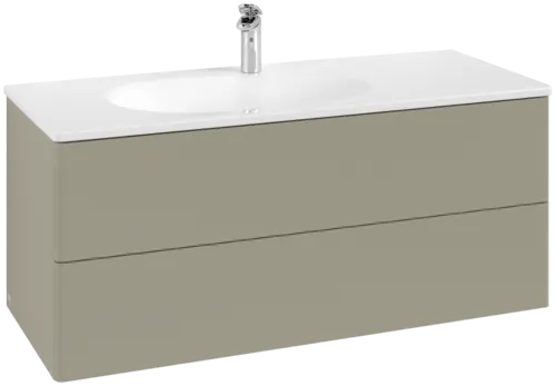 VILLEROY BOCH Toaletní skříňka Antao, 2 výsuvy, 1188 x 504 x 492 mm, přední strana bez konstrukce, matný lak Stone Grey #K06000HK