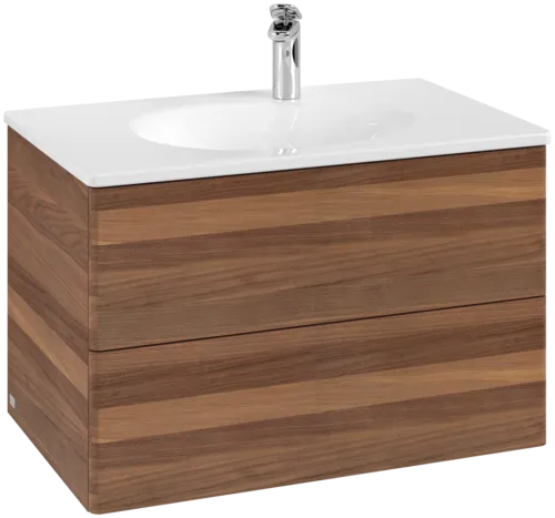 VILLEROY BOCH Toaletní skříňka Antao, 2 výsuvy, 788 x 504 x 496 mm, přední strana bez konstrukce, teplý ořech #K04000HM