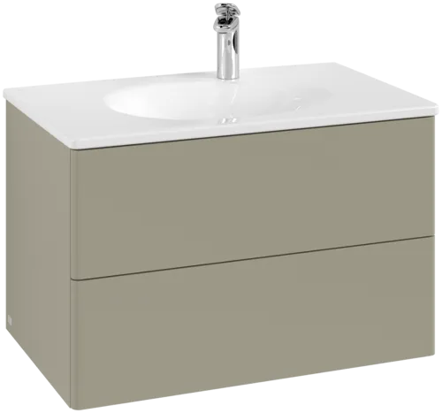 VILLEROY BOCH Toaletní skříňka Antao, 2 výsuvy, 788 x 504 x 496 mm, přední strana bez konstrukce, matný lak Stone Grey #K04000HK