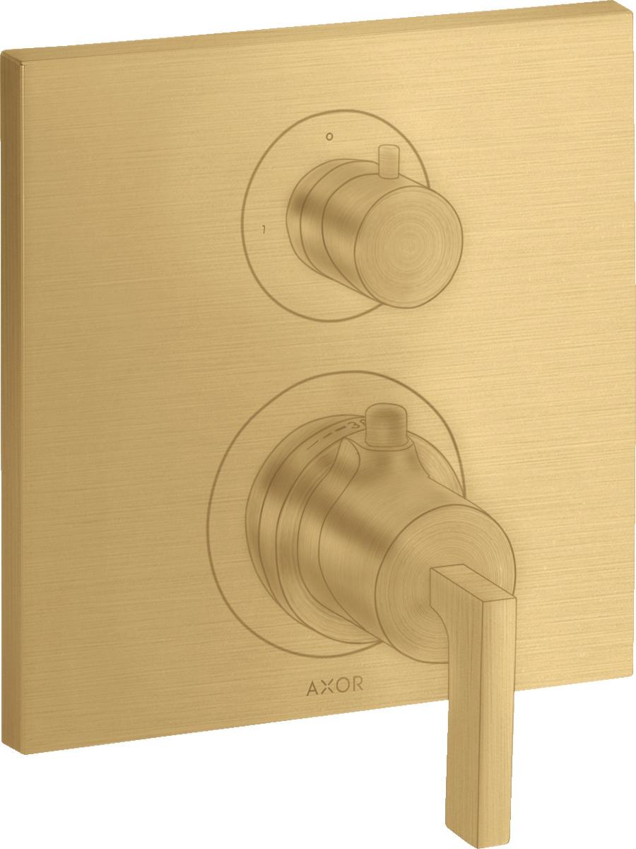 HANSGROHE Axor Citterio sprchový podomítkový termostat #39720250 - Brushed Gold Optic