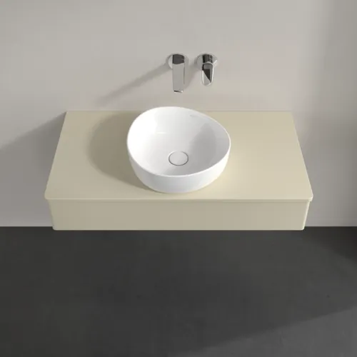 VILLEROY BOCH Toaletní skříňka Antao, 1 zásuvka, 1000 x 190 x 500 mm, přední strana bez konstrukce, Silk Grey Matt Lacquer / Silk Grey Matt Lacquer #K09010HJ, obrázek 4