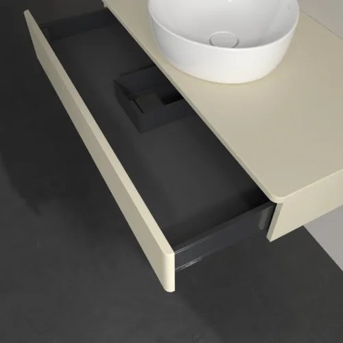 VILLEROY BOCH Toaletní skříňka Antao, 1 zásuvka, 1000 x 190 x 500 mm, přední strana s konstrukcí, Silk Grey Matt Lacquer / Silk Grey Matt Lacquer #K09110HJ, obrázek 6