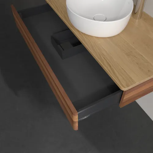 VILLEROY BOCH Toaletní skříňka Antao, 1 zásuvka, 1000 x 190 x 500 mm, přední strana bez konstrukce, teplý ořech / medový dub #K09051HM, obrázek 6