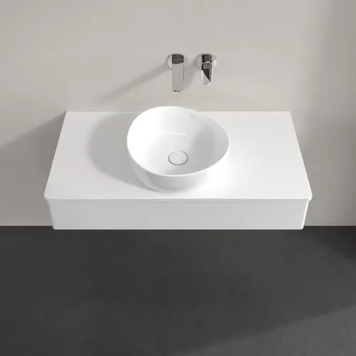 VILLEROY BOCH Toaletní skříňka Antao, 1 zásuvka, 1000 x 190 x 500 mm, přední strana bez konstrukce, lesklý bílý lak / lesklý bílý lak #K09050GF, obrázek 4