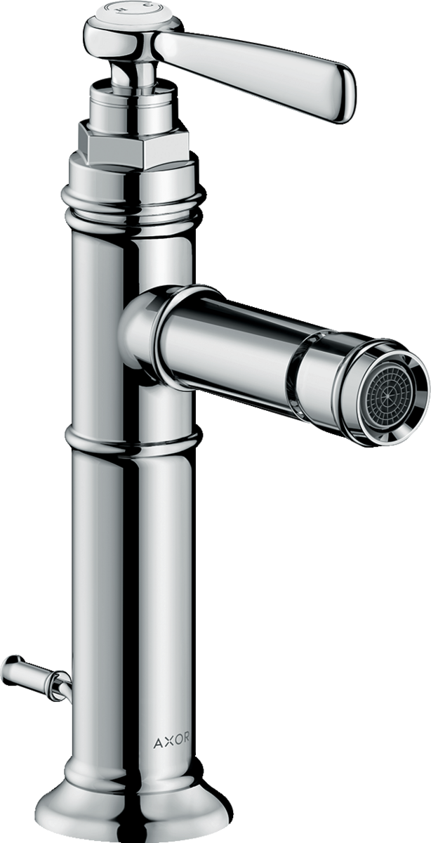 HANSGROHE AXOR Montreux Páková bidetová baterie s páčkovou rukojetí a s odtokovou soupravou s táhlem #16526000