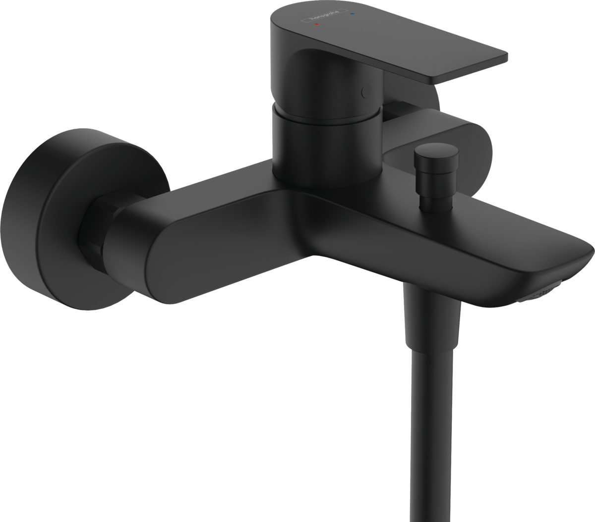 HANSGROHE Rebris E páková vanová baterie nástěnná #72450670 - černá mat