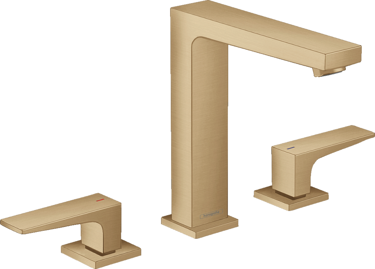 HANSGROHE Metropol umyvadlová baterie 3-otv. s výpustí Push-Open #32515140 - kartáčovaný bronz