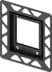 Obrázek TECE urinal installation frame for flush-mounted installation, black #9242647