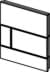 Obrázek TECE TECEsquare skleněné ovládací tlačítko pro pisoár včetně kartuše, bílé sklo/tlačítko lesklý chrom 9242802
