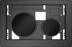 Obrázek TECE TECEloop ovládací deska s tlačítky - bez krytu #9240619 - černá mat