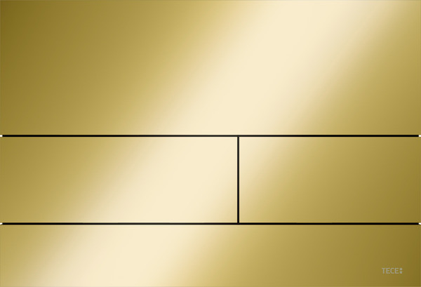 Obrázek TECEsquare II kovové ovládací tlačítko, dvojčinné #9240839 - Polished Gold Optic