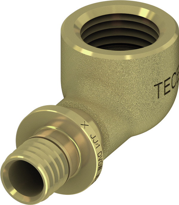 TECE TECEflex compact angle bracket dimension 16 x 1/2", silicon bronze #708100