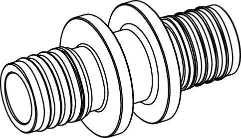 TECE TECEflex coupling dimension 25 x 25, silicon bronze #706225