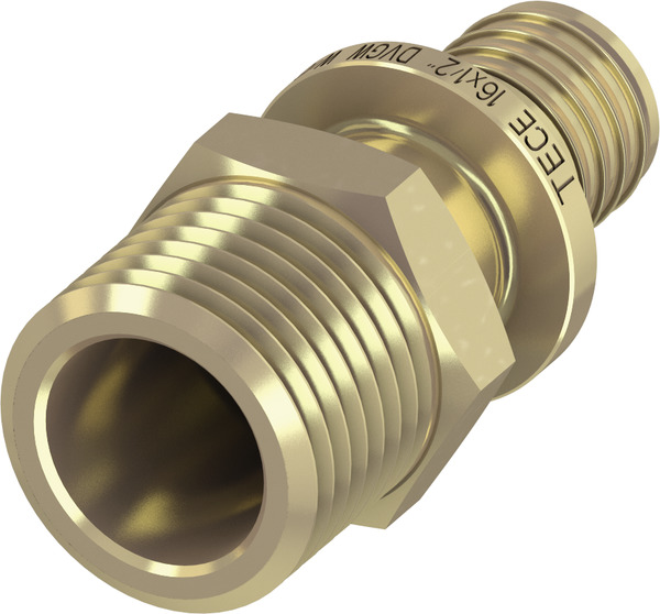 TECE TECEflex male connector dimension 25 x R 1", silicon bronze #705606