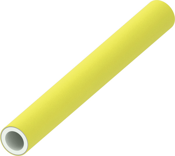 TECE TECEflex multi-layer composite pipe PE-Xc/Al/PE-RT, yellow, dim. 25, 26 x 4.0 mm, bar #732425