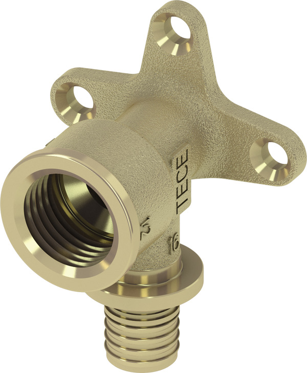 TECE TECEflex wall disk standard brass, dim. 16 x Rp 1/2" #768516