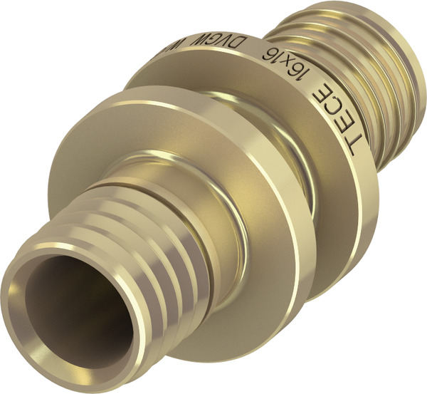 TECE TECEflex coupling standard brass, 16 x 16 #766016