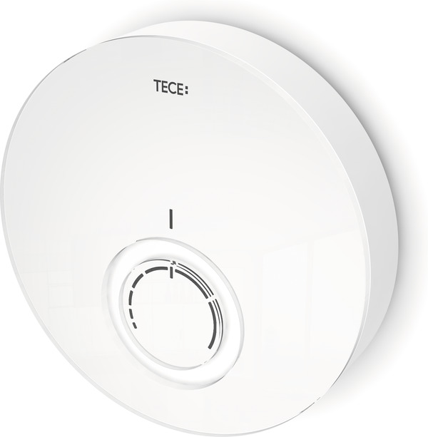 TECE Kryt designového termostatu TECEfloor DT, bílé sklo, bílý kryt 77400016