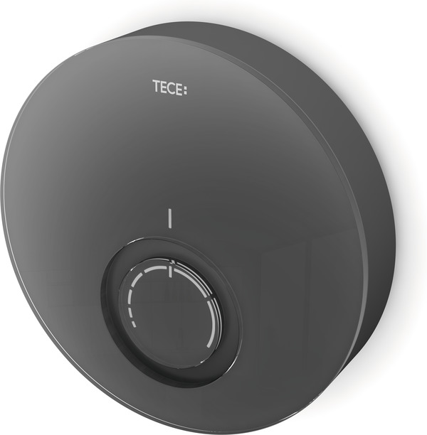 TECE Kryt designového termostatu TECEfloor DT, černé sklo, černý kryt 77400015