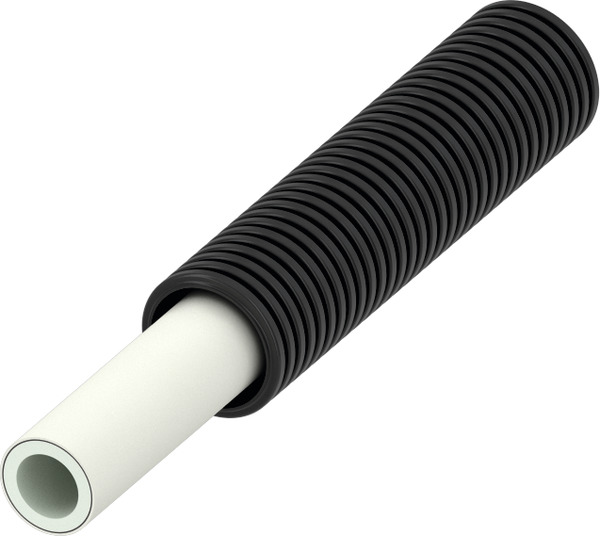 TECE TECElogo composite pipe PE-RT/Al/PE-RT in corrugated sheet pipe dimension 25, 25 m roll #8705225