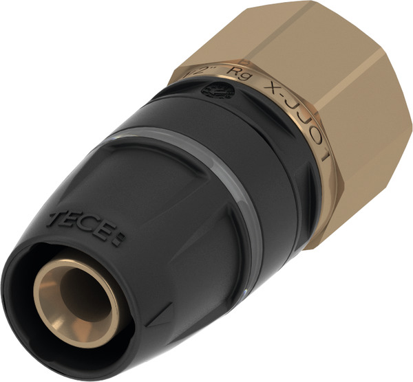 TECE TECElogo-Push female connector dimension 25 x Rp 1", red brass/Si-bronze #8713006