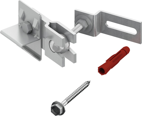 TECE TECEprofil connector with ball joint for attaching profile pipe to wall #9018011