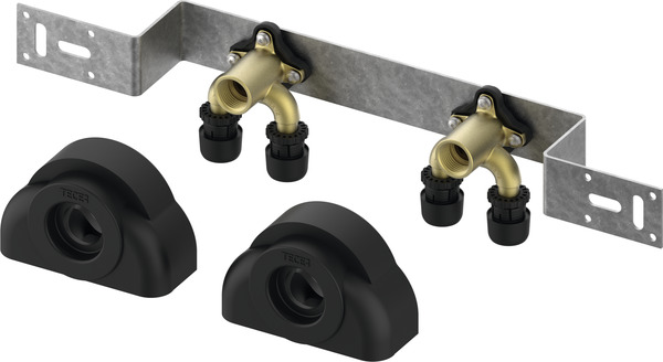 TECE Instalační jednotka TECElogo-Ax 150 mm s U-dvoustěnným kotoučem o rozměru 16 x Rp 1/2", Si-bronz #8804004
