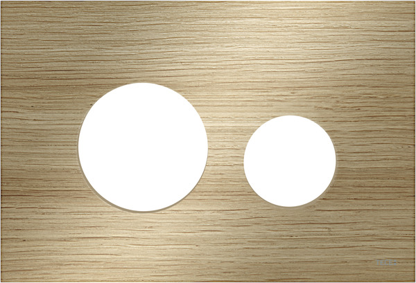 TECE TECEloop cover for toilet flush plate, oak wood #9240612