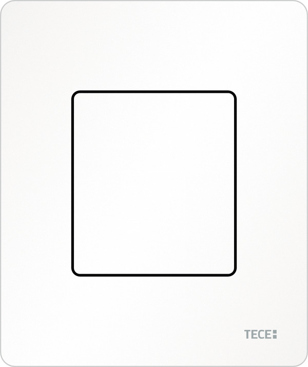 TECE TECEsolid urinal flush plate incl. cartridge, matt white #9242433