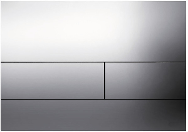 TECE TECEsquare metal toilet flush plate dual-flush system, bright chrome #9240811