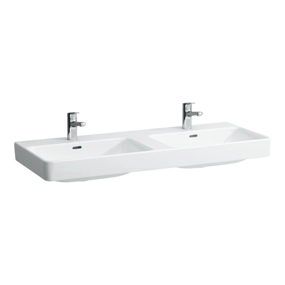 LAUFEN PRO S Dvojité umyvadlo k zabudování do nábytku 1200 x 465 x 95 mm #H814966A001041 - A00 - Bílá LCC Active (LAUFEN Clean Coat Active)