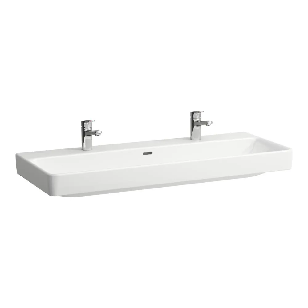 LAUFEN PRO S Dvojité umyvadlo k zabudování do nábytku 1200 x 465 x 95 mm #H814965A001071 - A00 - Bílá LCC Active (LAUFEN Clean Coat Active)