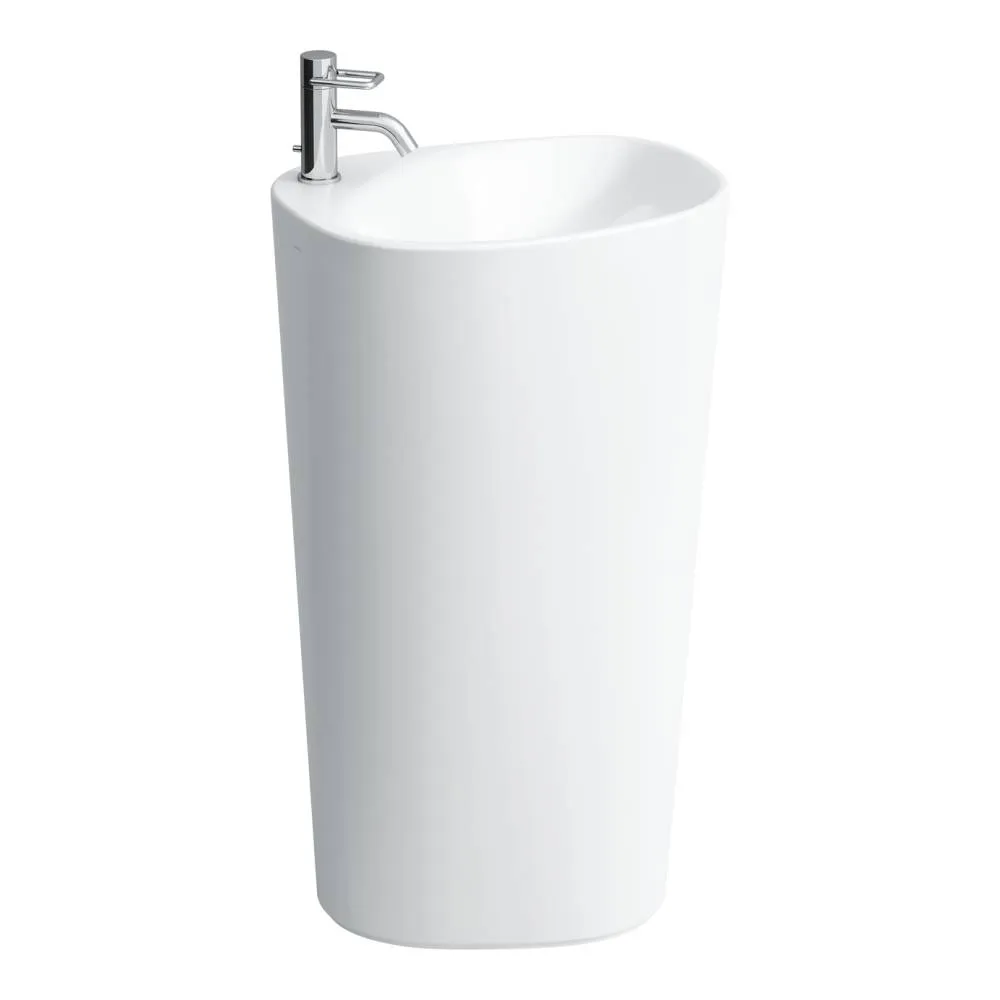 LAUFEN PALOMBA COLLECTION Stojící umyvadlo s keramickým nástěnným uchycením 520 x 435 x 900 mm #H8118044001041 - 400 - Bílá LCC (LAUFEN Clean Coat)