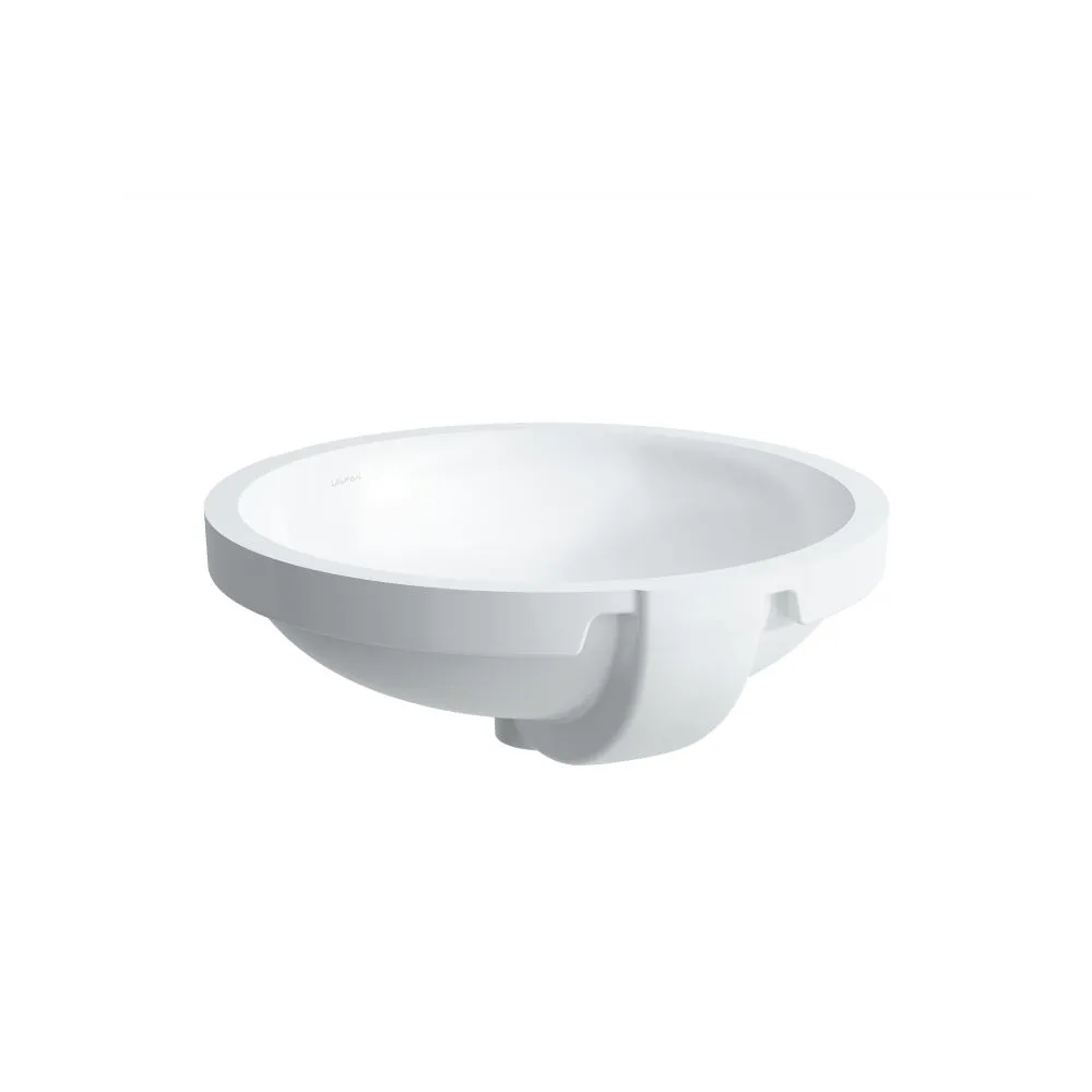 LAUFEN PRO Vestavné umyvadlo, bez armaturní desky, broušená horní hrana 420 x 420 x 170 mm #H818962A001091 - A00 - Bílá LCC Active (LAUFEN Clean Coat Active)