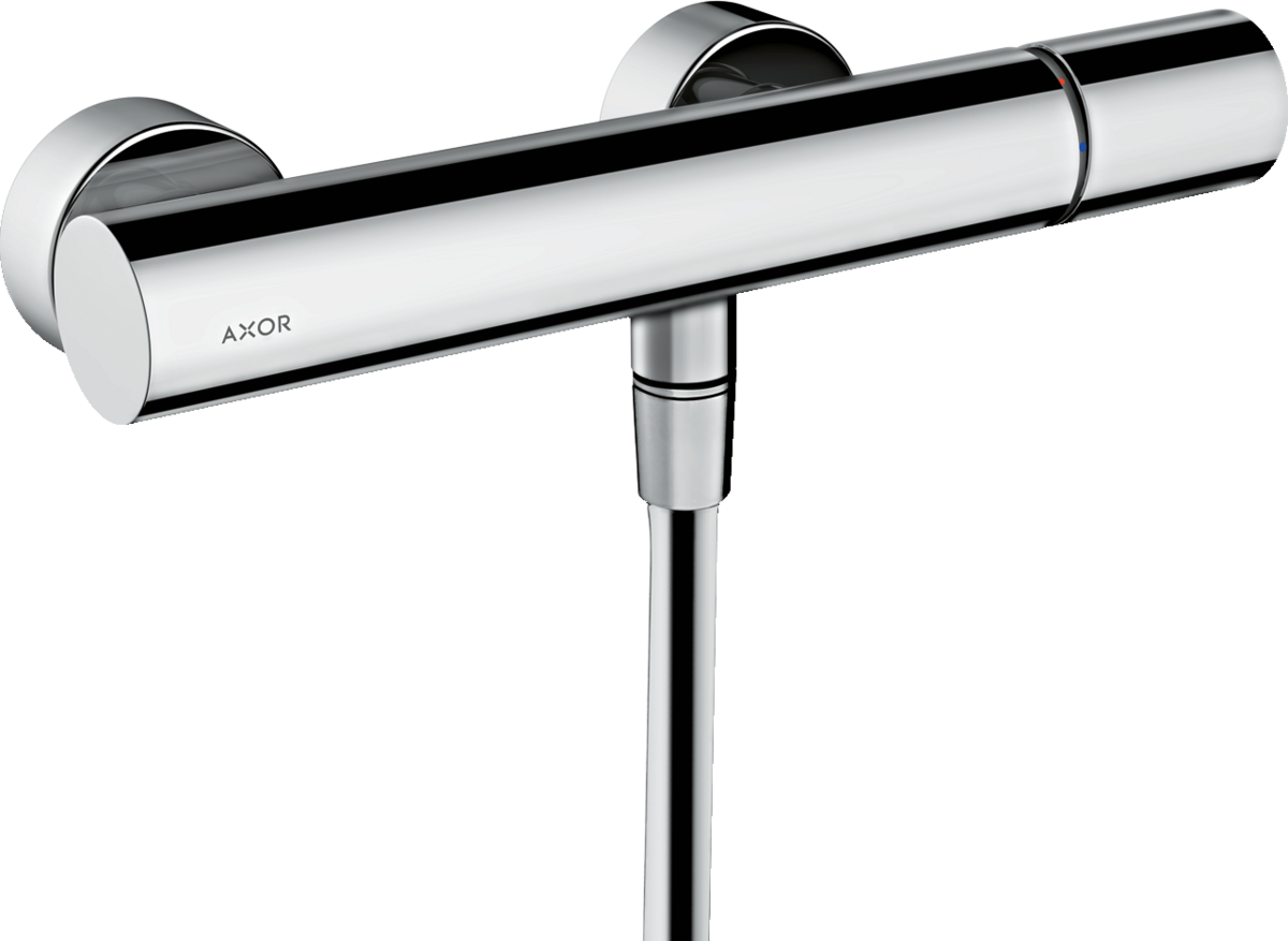HANSGROHE AXOR Uno Páková sprchová baterie s instalací na stěnu, s rukojetí Zero #45600000 - chrom