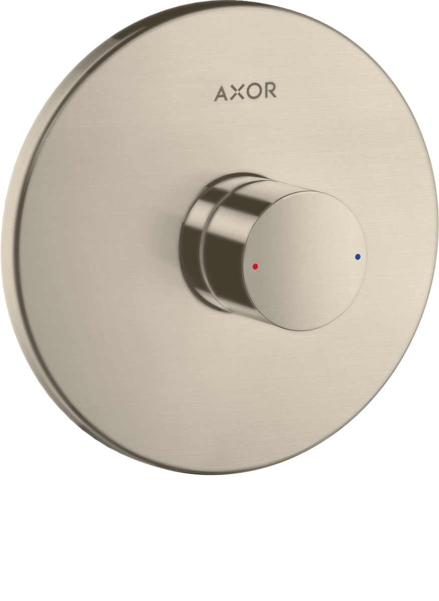 HANSGROHE AXOR Uno Páková sprchová baterie s podomítkovou instalací, s rukojetí Zero #45605820 - kartáčovaný nikl