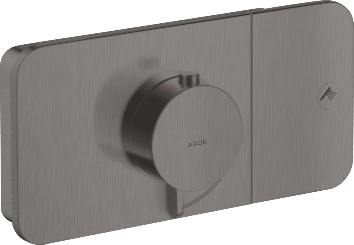 HANSGROHE AXOR One termostat pod omítku pro 1 spotřebič #45711340 - kartáčovaný černý chrom