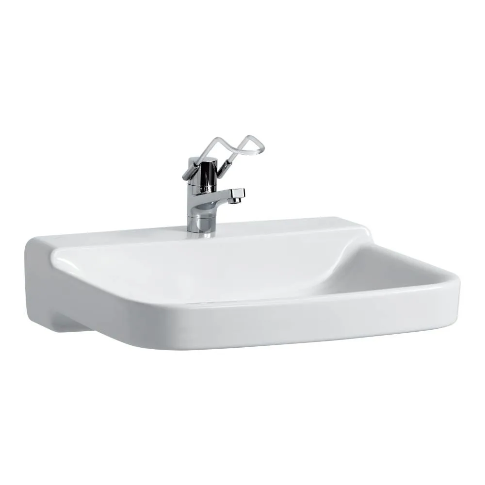 LAUFEN Umyvadlo LAUFEN PRO LIBERTY, bezbariérové, 650 x 550 x 160 mm #H811953A001421 - A00 – bílá LCC Active (LAUFEN Clean Coat Active)