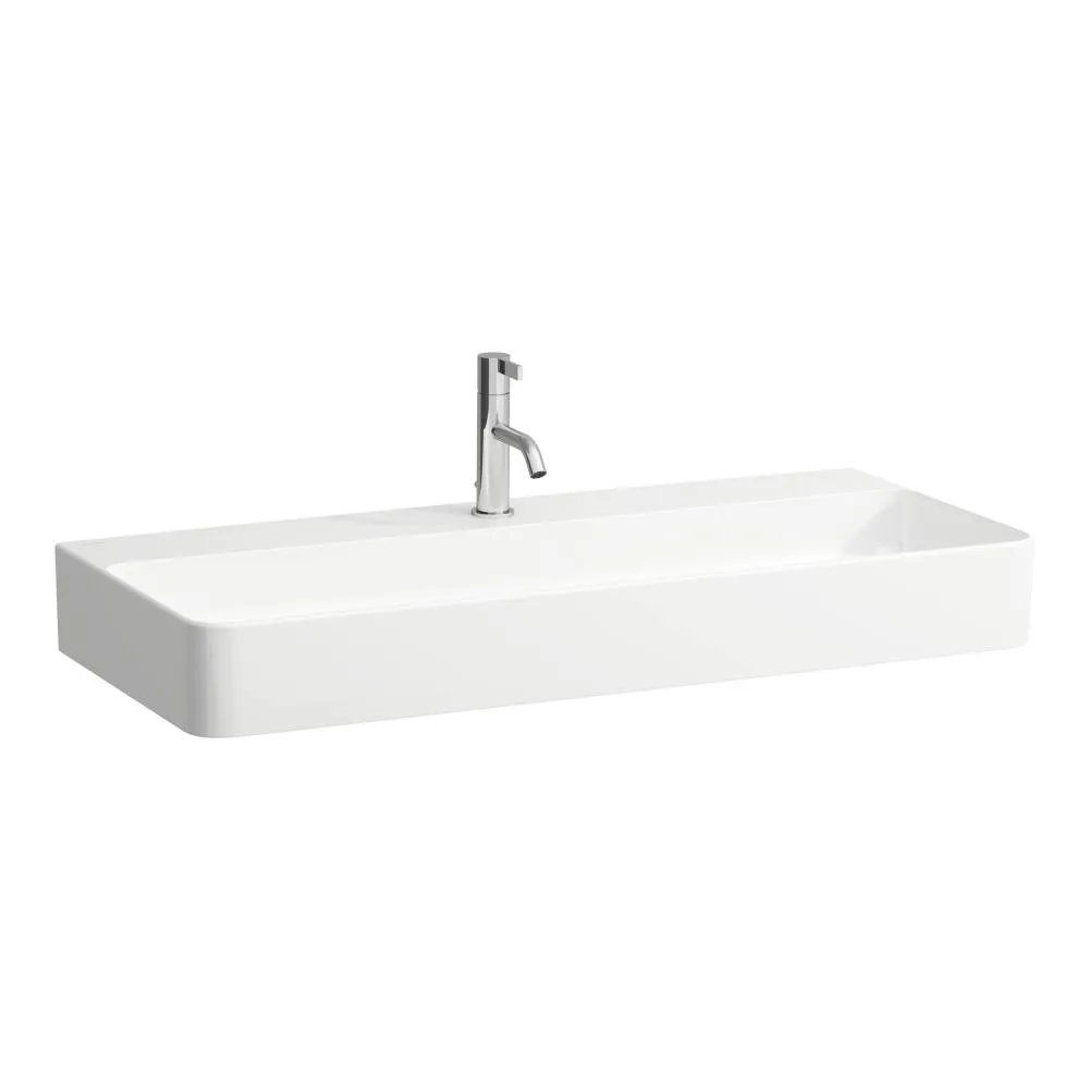 LAUFEN VAL Umyvadlo, broušená spodní část 950 x 420 x 155 mm #H816287A001111 - A00 - Bílá LCC Active (LAUFEN Clean Coat Active)